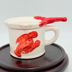 1950s Lobster Butter Warmer Dish | NANCO Japan | Seafood Melted Butter Server